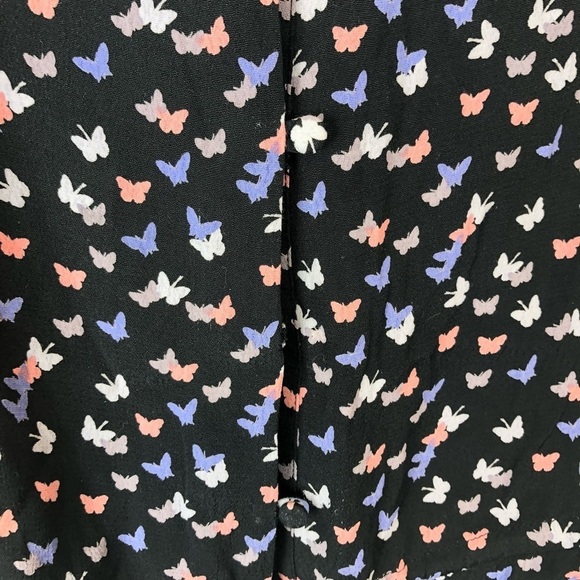 Rails Long Sleeve Butterfly Button Up Front Tie S - Picture 6 of 10